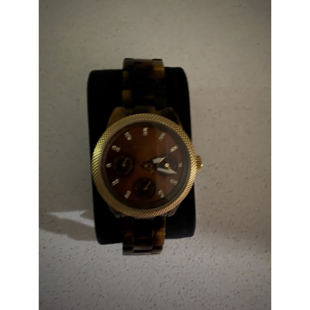 Michael Kors MK-5038 Jet Set Tortoise Shell Acrylic 37mm Quartz Women's Watch